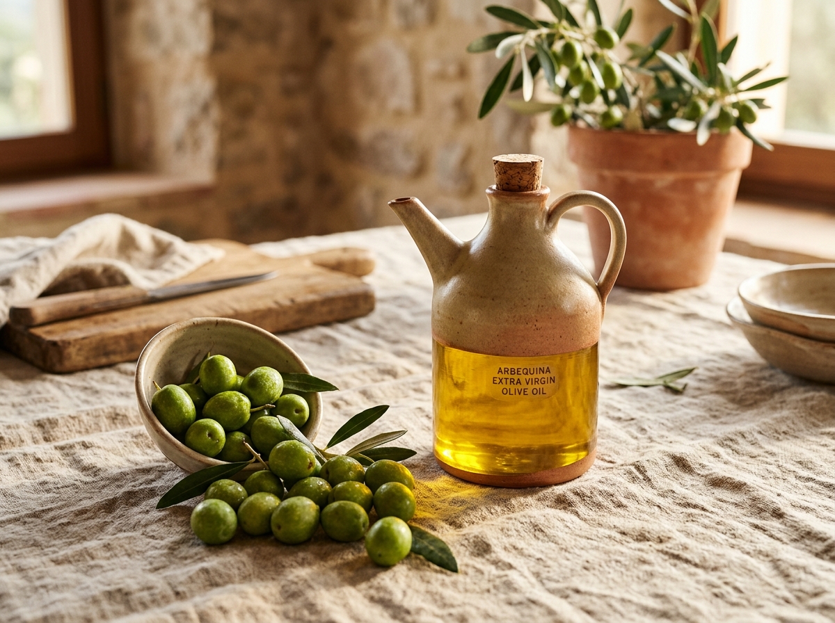 Fresh Arbequina olives